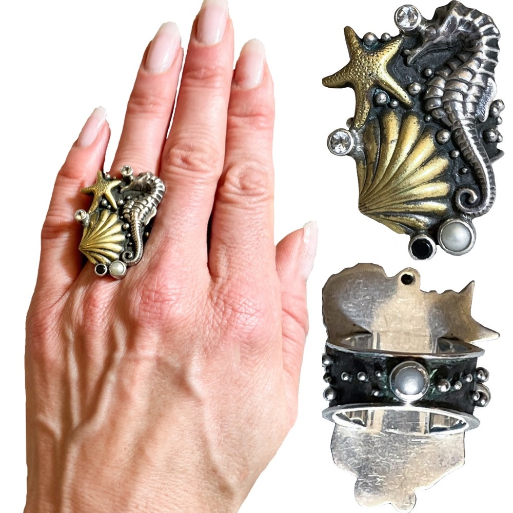 Echo of the Dreamer Hippocampus Seahorse Ring